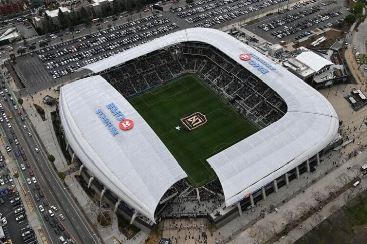 футбол стадион Бимо Стэдиум BMO Stadium Лос-Анджелес млс сша